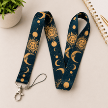 Load image into Gallery viewer, Fabric Lanyard - Celestial Design - Love and Labels
