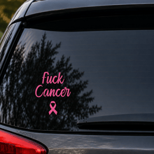 Load image into Gallery viewer, F*ck Cancer Car Window Decal - Love and Labels
