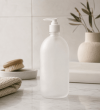 Load image into Gallery viewer, Frosted Glass Pump Bottle - Love and Labels
