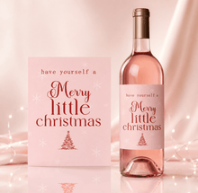 Load image into Gallery viewer, Have yourself a Merry Christmas- Wine Gift Label - Love and Labels
