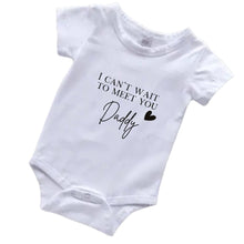 Load image into Gallery viewer, I can't wait to meet you daddy - Baby Announcement - Love and Labels
