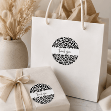 Load image into Gallery viewer, Leopard Print Thank You Sticker - Love and Labels
