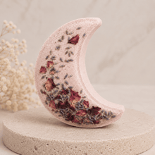 Load image into Gallery viewer, Midnight Jasmine Crescent Moon Bath Bomb - Love and Labels
