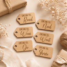 Load image into Gallery viewer, Mini Christmas Gift Tags | Want, Need, Wear, Read, Do, Share - Love and Labels
