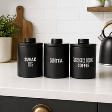 Load image into Gallery viewer, Novelty (Rude) Tea Coffee Sugar Labels - Love and Labels
