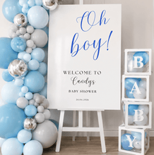 Load image into Gallery viewer, Personalised Acrylic Baby Shower Signage A1 - Love and Labels
