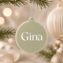 Load image into Gallery viewer, Personalised Acrylic Bauble - Different Colours Available - Love and Labels
