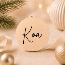 Load image into Gallery viewer, Personalised Acrylic Christmas Bauble - Love and Labels
