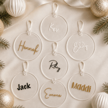 Load image into Gallery viewer, Personalised Acrylic Christmas Bauble - Love and Labels
