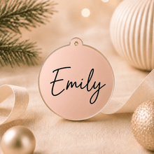 Load image into Gallery viewer, Personalised Acrylic Christmas Bauble - Love and Labels
