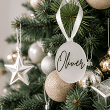 Load image into Gallery viewer, Personalised Acrylic Christmas Bauble - Love and Labels
