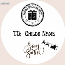Load image into Gallery viewer, Personalised From Santa Stickers - Love and Labels
