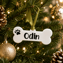 Load image into Gallery viewer, Personalised Pet Christmas Ornament - Love and Labels
