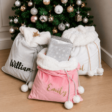 Load image into Gallery viewer, Personalised Santa Sacks - Velvet - Love and Labels
