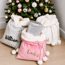 Load image into Gallery viewer, Personalised Santa Sacks - Velvet - Love and Labels
