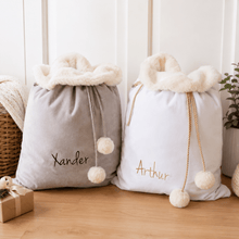 Load image into Gallery viewer, Personalised Santa Sacks - Velvet - Love and Labels
