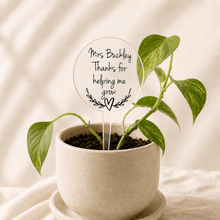 Load image into Gallery viewer, Personalised Teacher Plant Stake Gift - Love and Labels
