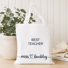 Load image into Gallery viewer, Personalised Teacher Tote Bag - Love and Labels
