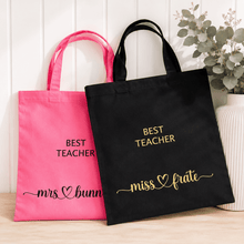 Load image into Gallery viewer, Personalised Teacher Tote Bag - Love and Labels
