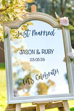 Load image into Gallery viewer, Personalised Wedding Signage (Vinyl Decal) - Love and Labels

