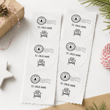 Load image into Gallery viewer, Personalised With Love From Santa Stickers - Love and Labels
