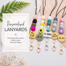 Load image into Gallery viewer, personalised lanyard tags for teachers and nurses.  Appreciation gifts custom made in australia in a range of designs
