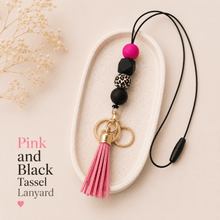 Load image into Gallery viewer, Pink Teacher Lanyards | Silicone Beaded Lanyards - Love and Labels
