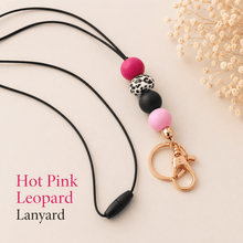 Load image into Gallery viewer, Pink Teacher Lanyards | Silicone Beaded Lanyards - Love and Labels
