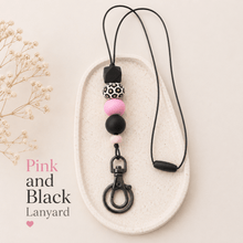 Load image into Gallery viewer, Pink Teacher Lanyards | Silicone Beaded Lanyards - Love and Labels
