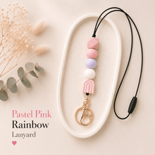 Load image into Gallery viewer, Pink Teacher Lanyards | Silicone Beaded Lanyards - Love and Labels
