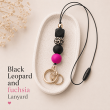 Load image into Gallery viewer, Pink Teacher Lanyards | Silicone Beaded Lanyards - Love and Labels
