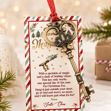 Load image into Gallery viewer, Santa’s Magic Key Christmas Ornament - Love and Labels
