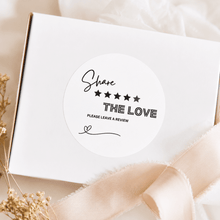 Load image into Gallery viewer, Share The Love Review Stickers - Love and Labels
