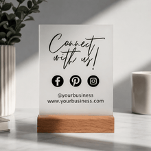 Load image into Gallery viewer, Social Media Business Sign - Love and Labels
