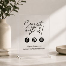 Load image into Gallery viewer, Social Media Business Sign - Love and Labels
