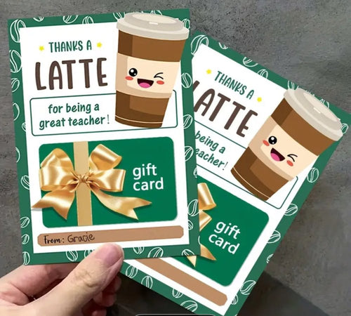 Teacher Coffee Gift Card Holder - Love and Labels
