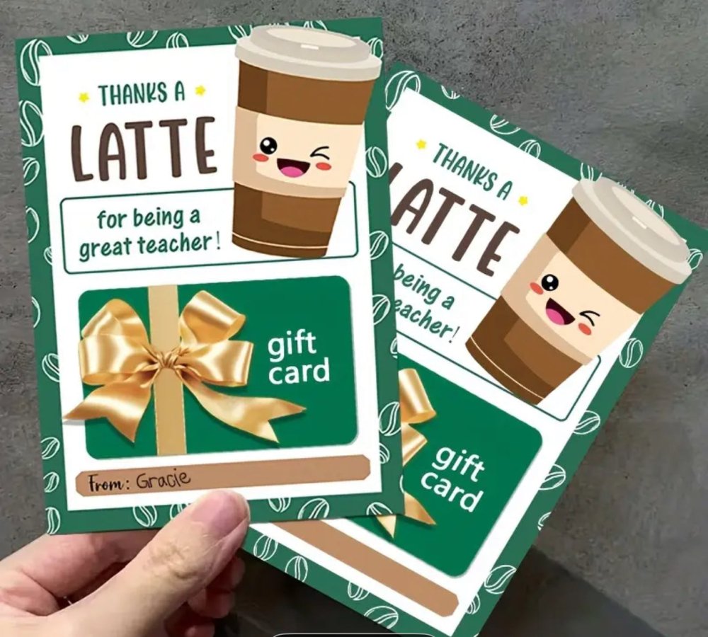 Teacher Coffee Gift Card Holder - Love and Labels