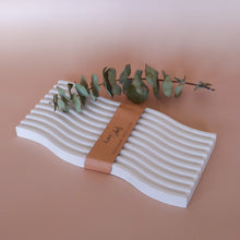 Load image into Gallery viewer, Decorative Wave Tray, ceramic tray, handmade boho coastal homewares - Love and Labels
