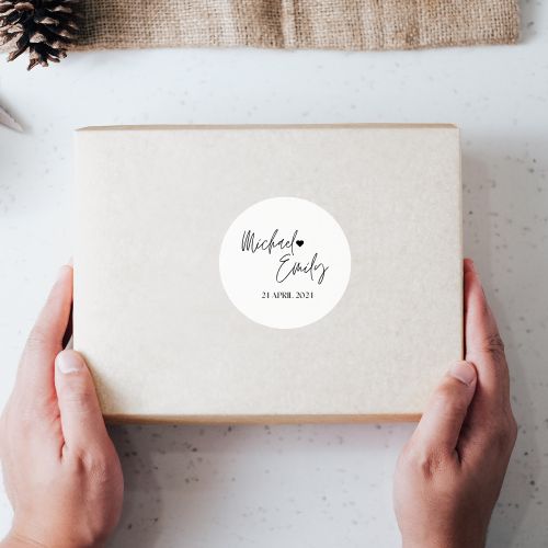 Wedding favour Stickers - Personalised Names - Love and Labels