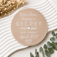 Load image into Gallery viewer, We’ve been keeping a secret | Custom Baby Announcement - Love and Labels
