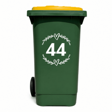 Load image into Gallery viewer, Wheelie Bin Number Decal - Love and Labels
