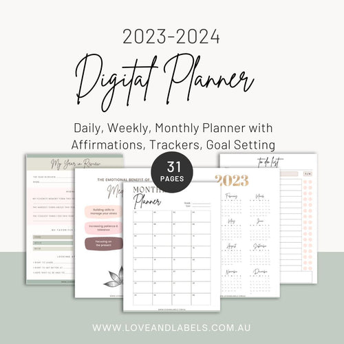 2023 Digital Planner - Love and Labels
