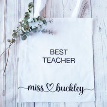 Load image into Gallery viewer, custom tote bag,Teacher gifts Australia, teacher gifts - love and labels- love and labelss
