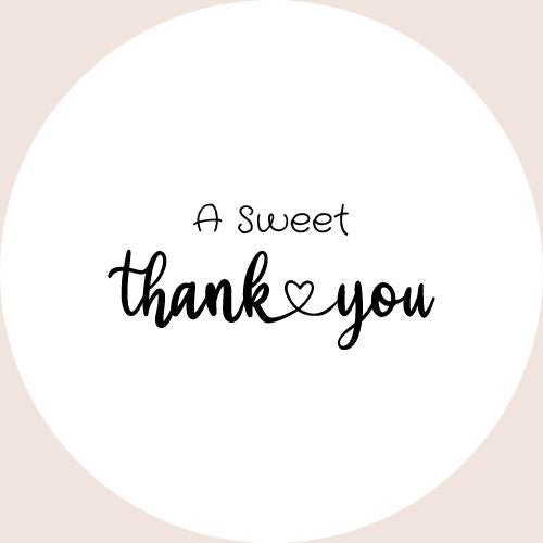 A Sweet Thank You Stickers - Love and Labels