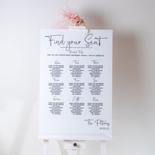 Load image into Gallery viewer, Wedding Signage, seating chart for wedding, wedding welcome sign Love and Labels
