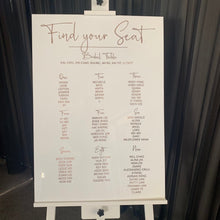 Load image into Gallery viewer, A1 SEATING CHART FOR WEDDING - Love and Labels
