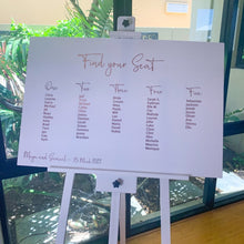 Load image into Gallery viewer, A1 SEATING CHART FOR WEDDING - Love and Labels
