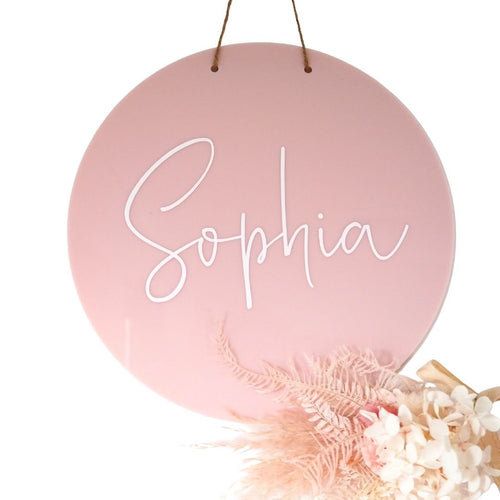 Acrylic Name Sign, acrylic name signs, acrylic name tags - love and labels