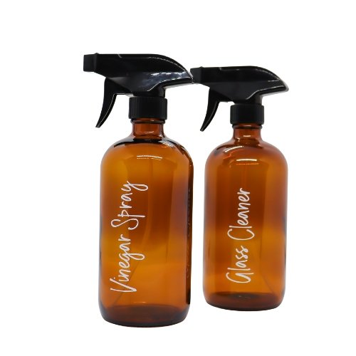 Amber Glass Spray Bottle - Love and Labels