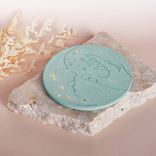 Load image into Gallery viewer, Celestial Moon Trinket Plate with Gold Foil - Love and Labels
